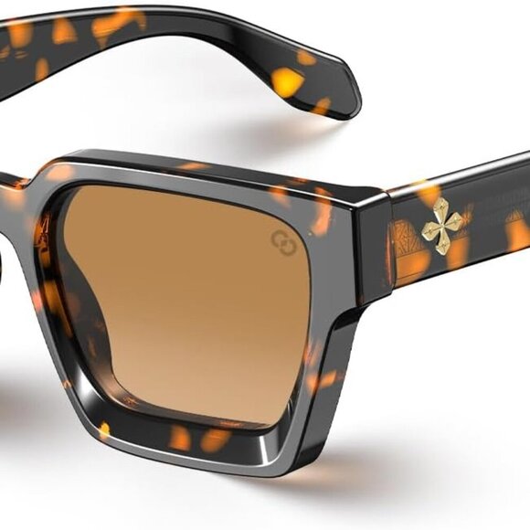 Unisex Sunglasses 100% UV400 Protection Rectangle TR90 Y2K Outdoor Fashion - Picture 1 of 9